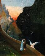 Tivadar Kosztka Csontvary Rendez-vous of Lovers oil painting on canvas